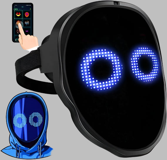 LED Halloween Mask for Costume Cosplay