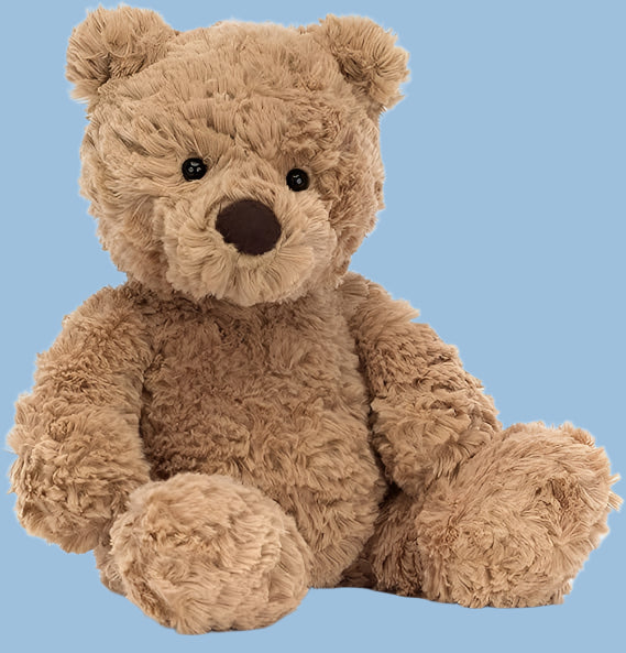 "Bumbly Bear Stuffed Animal – 11 Inch Soft Teddy Bear Plush Toy for Kids & Toddlers | Cuddly Gift for Boys & Girls